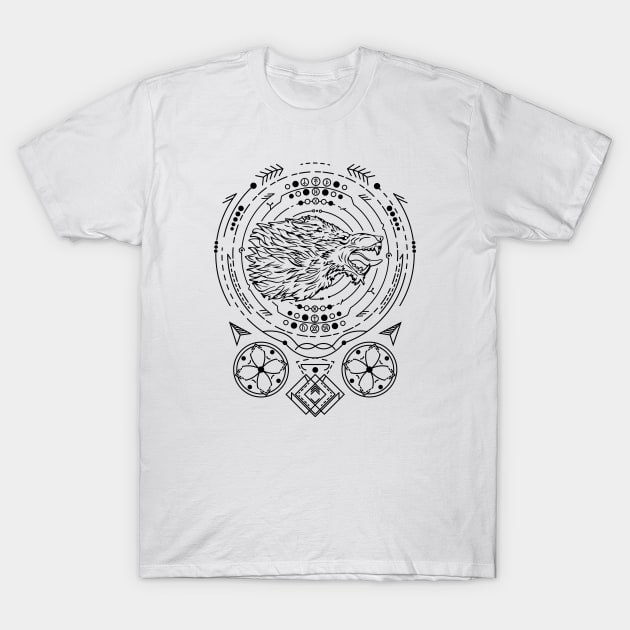 Fenrir | Norse Pagan Symbol T-Shirt by CelestialStudio